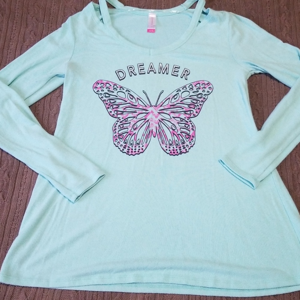Super soft l/s printed top